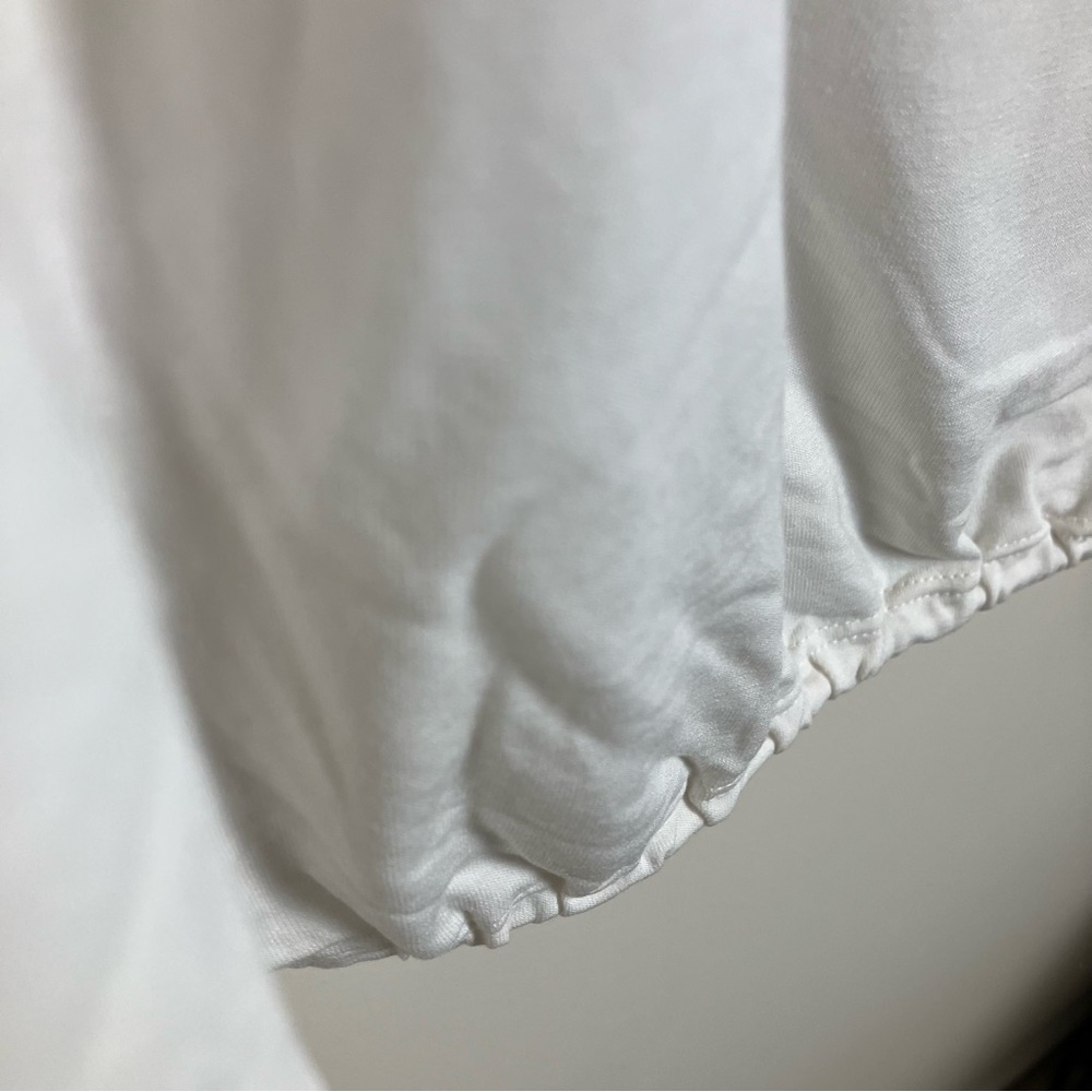 NWT Athleta Cool Down Top in Magnolia White Extra Large Tall Shirt - Picture 5 of 9